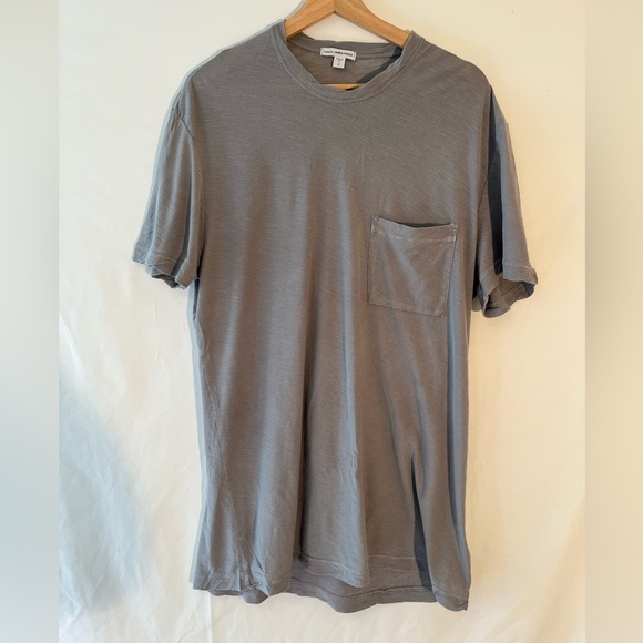 James Perse Slate Gray Short Sleeve Tee - Picture 1 of 7